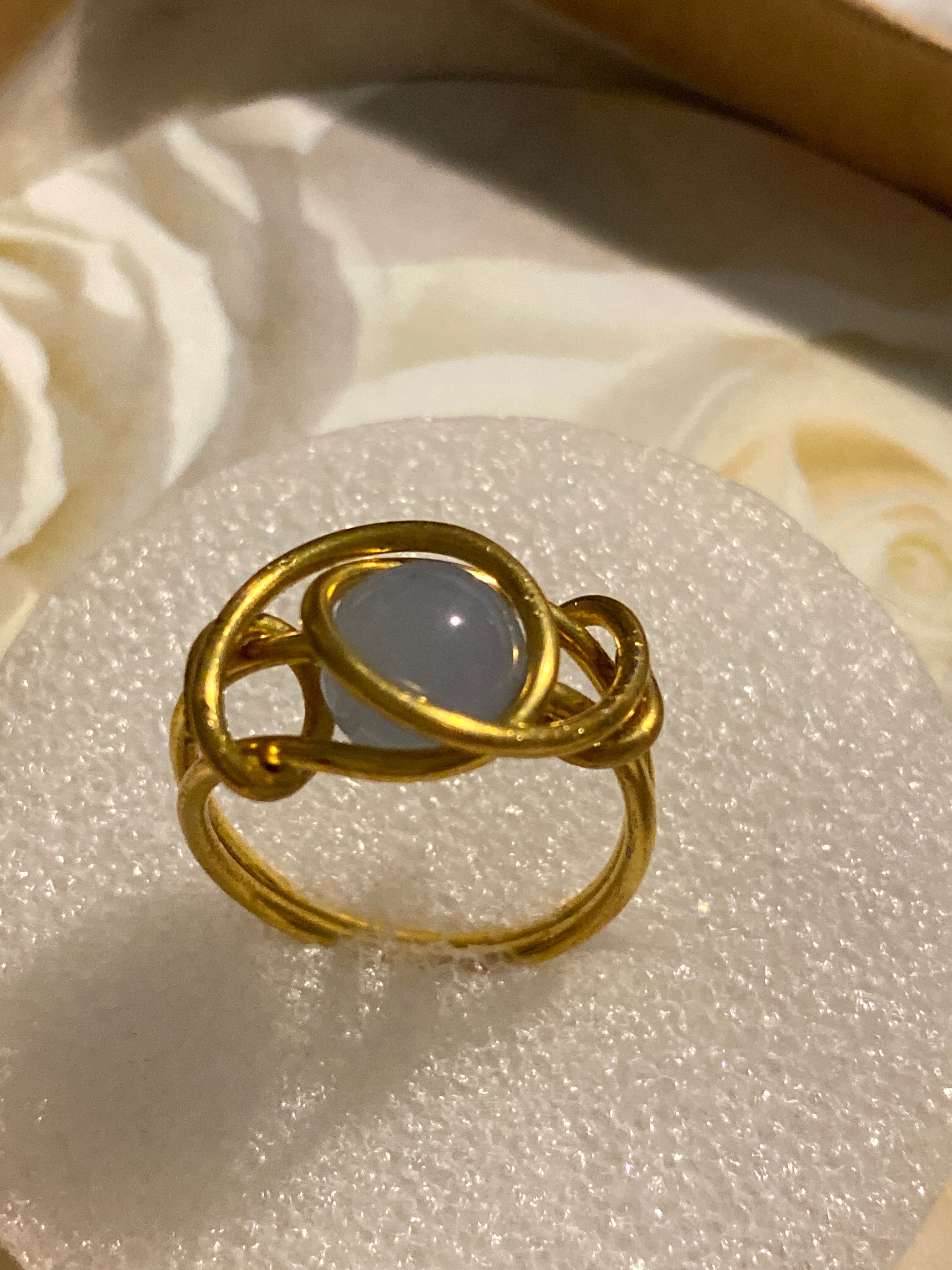 Hand Made Wire Ring Bead