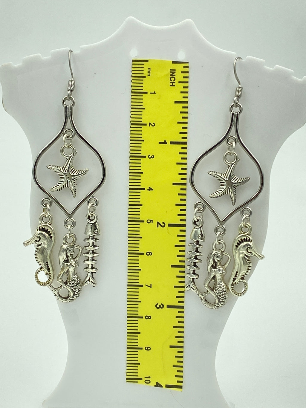 Hook Earrings Elegant Ocean  Charms Chandelier