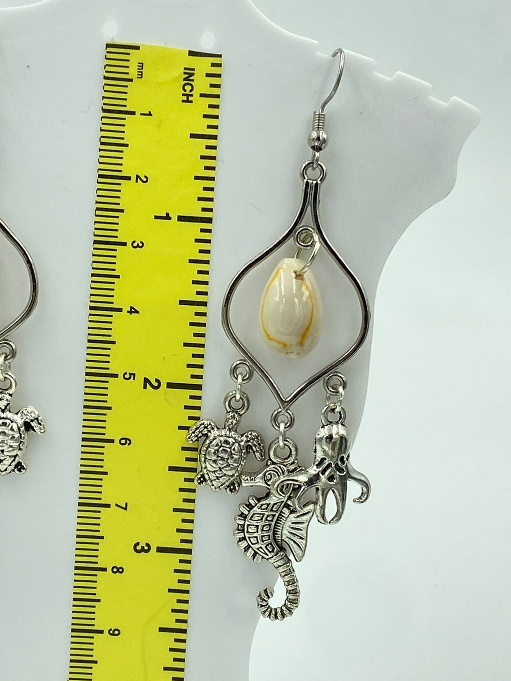 Hook Earrings Elegant Ocean  Charms Chandelier