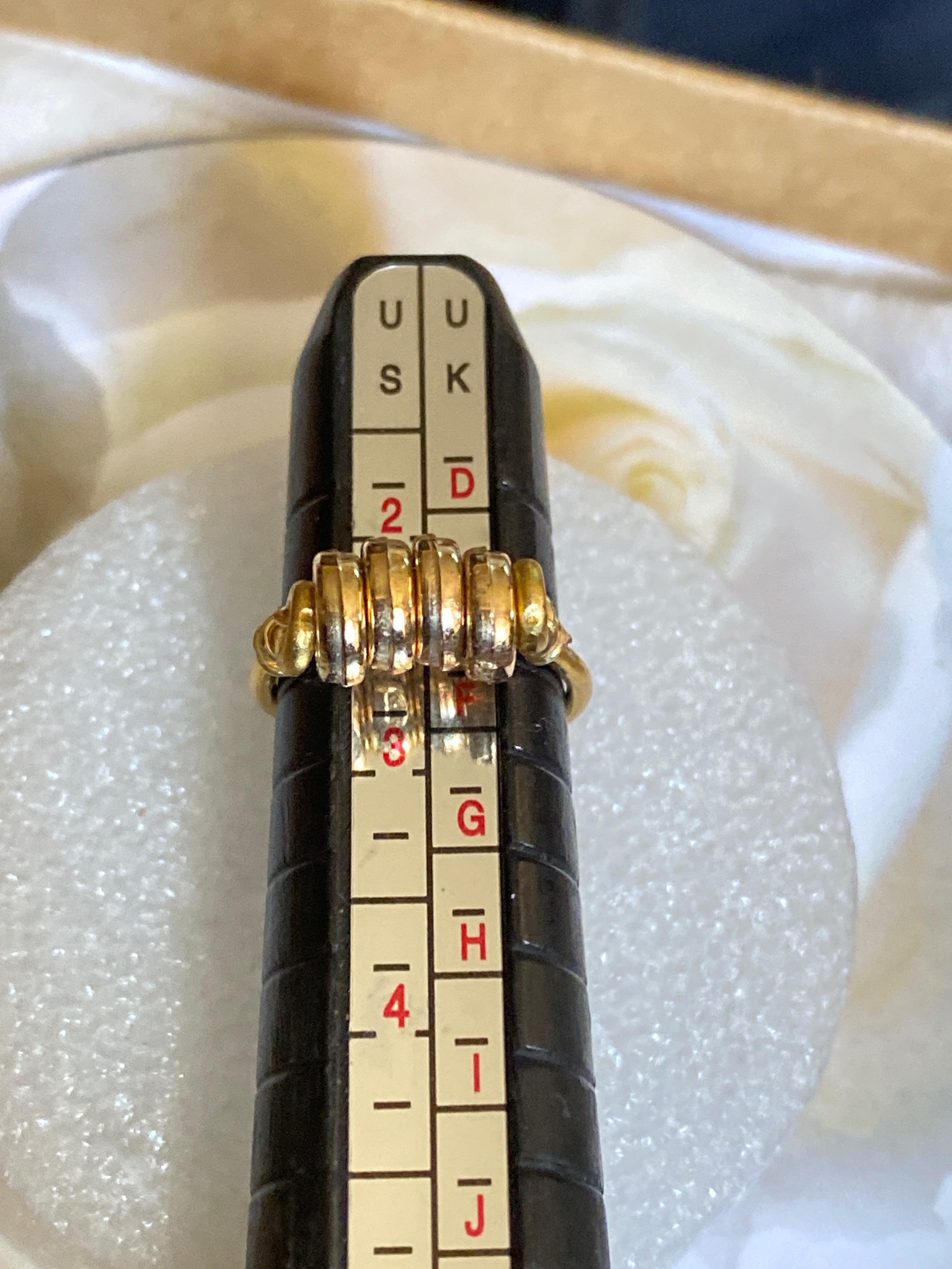 Hand Made Wire Ring Gold Bead