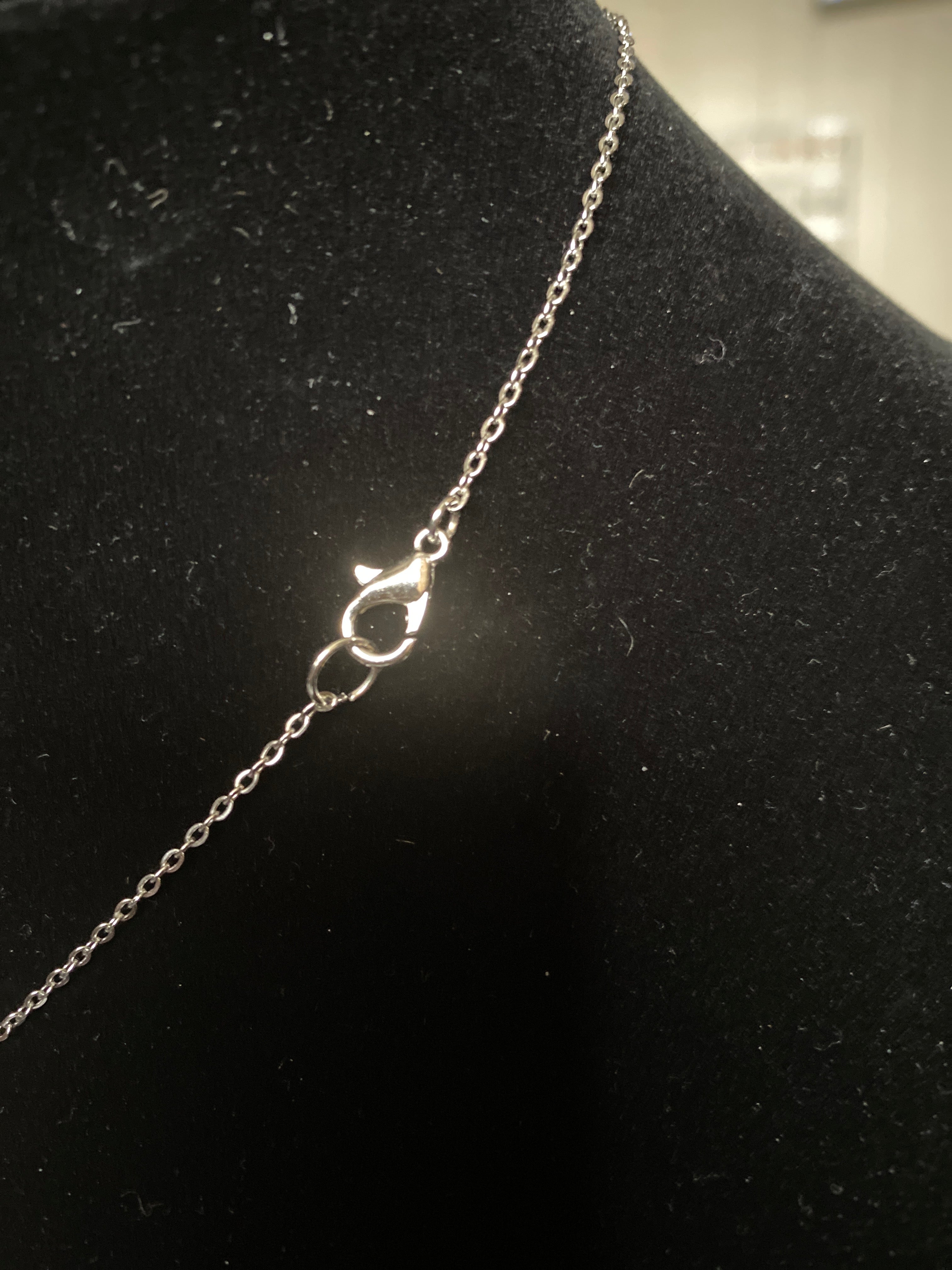 Rhinestone Cross Chain Necklace