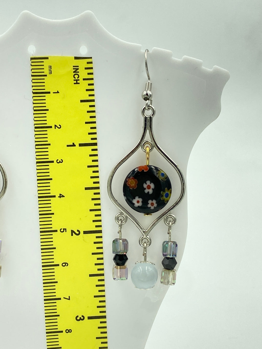 Hook Earrings Elegant Rhinestones Chandelier