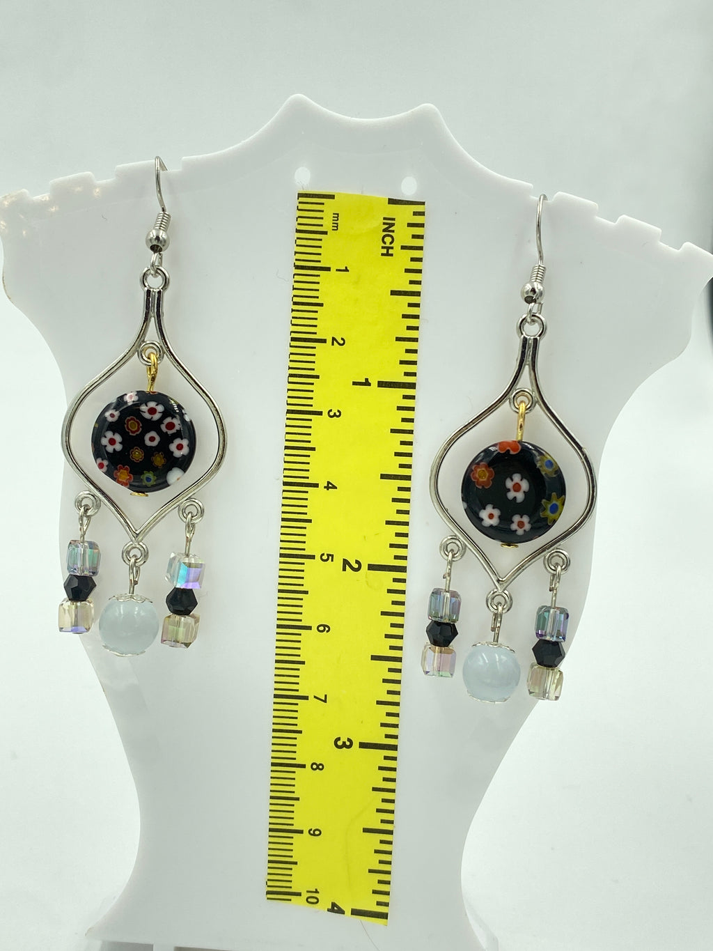 Hook Earrings Elegant Rhinestones Chandelier