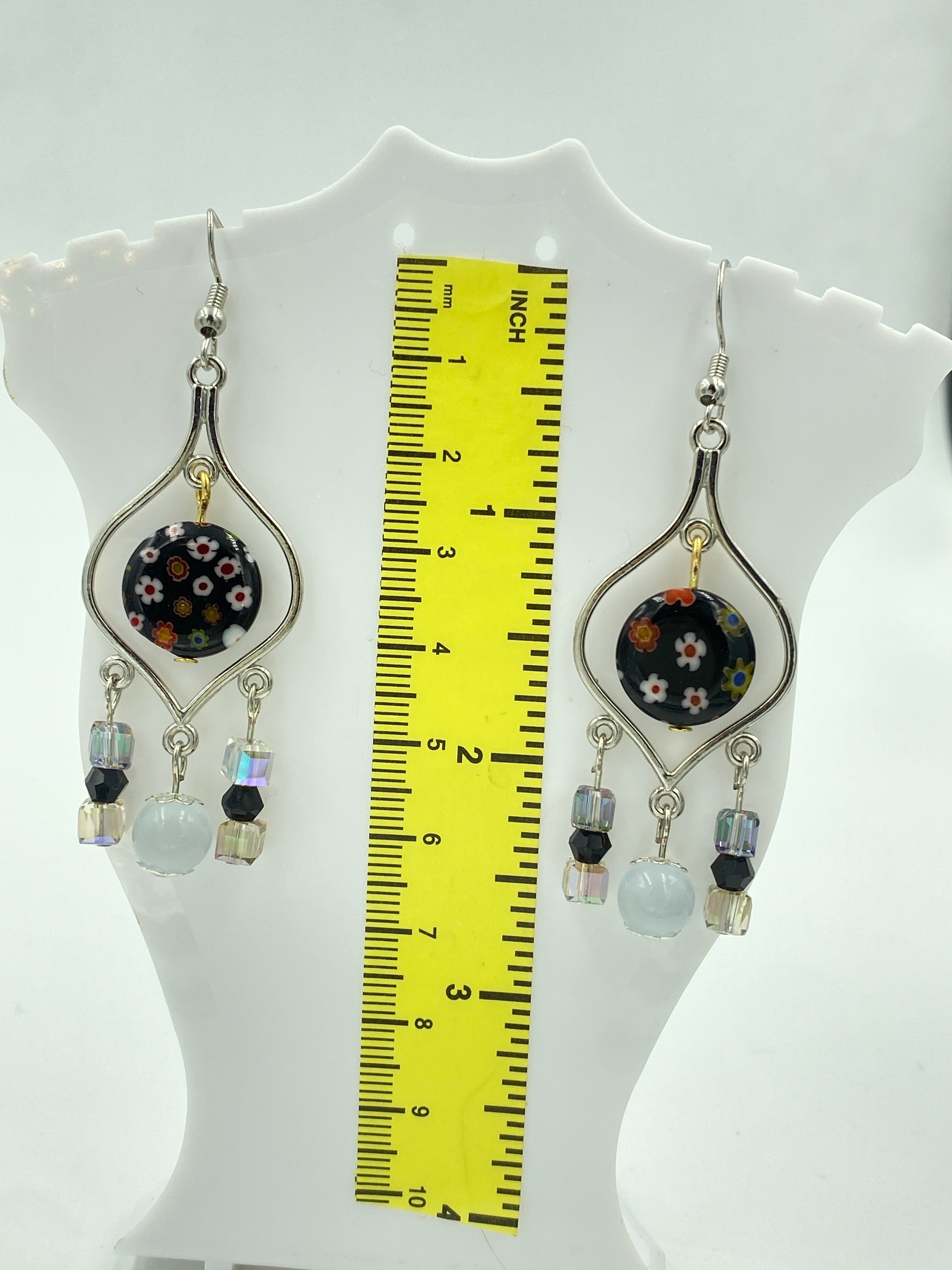 Hook Earrings Elegant Rhinestones Chandelier