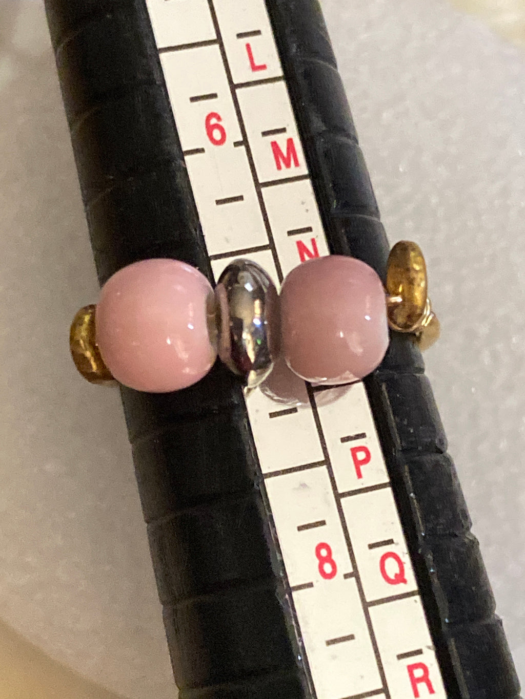 Hand Made Wire Ring 2 Beads