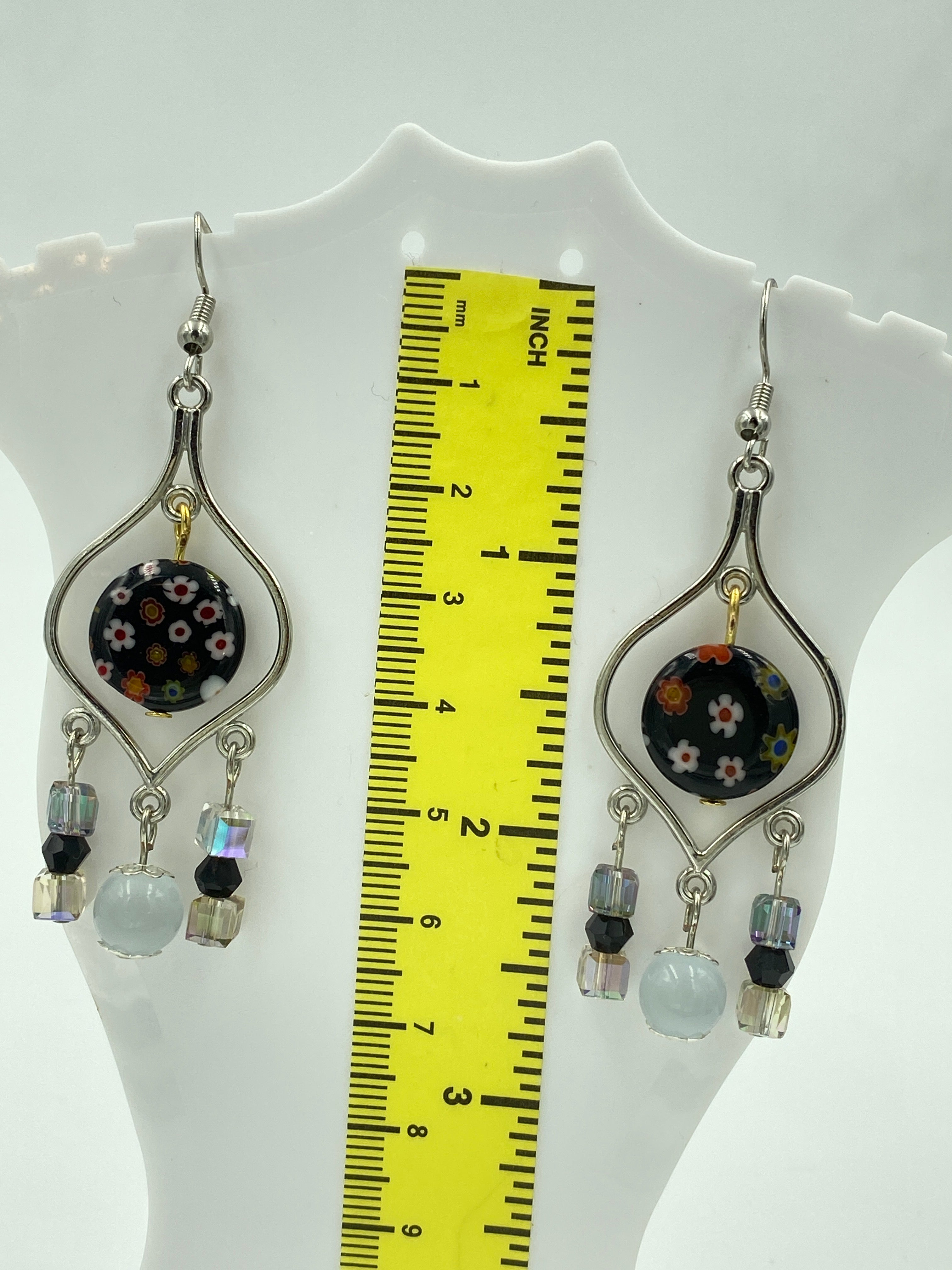 Hook Earrings Elegant Rhinestones Chandelier