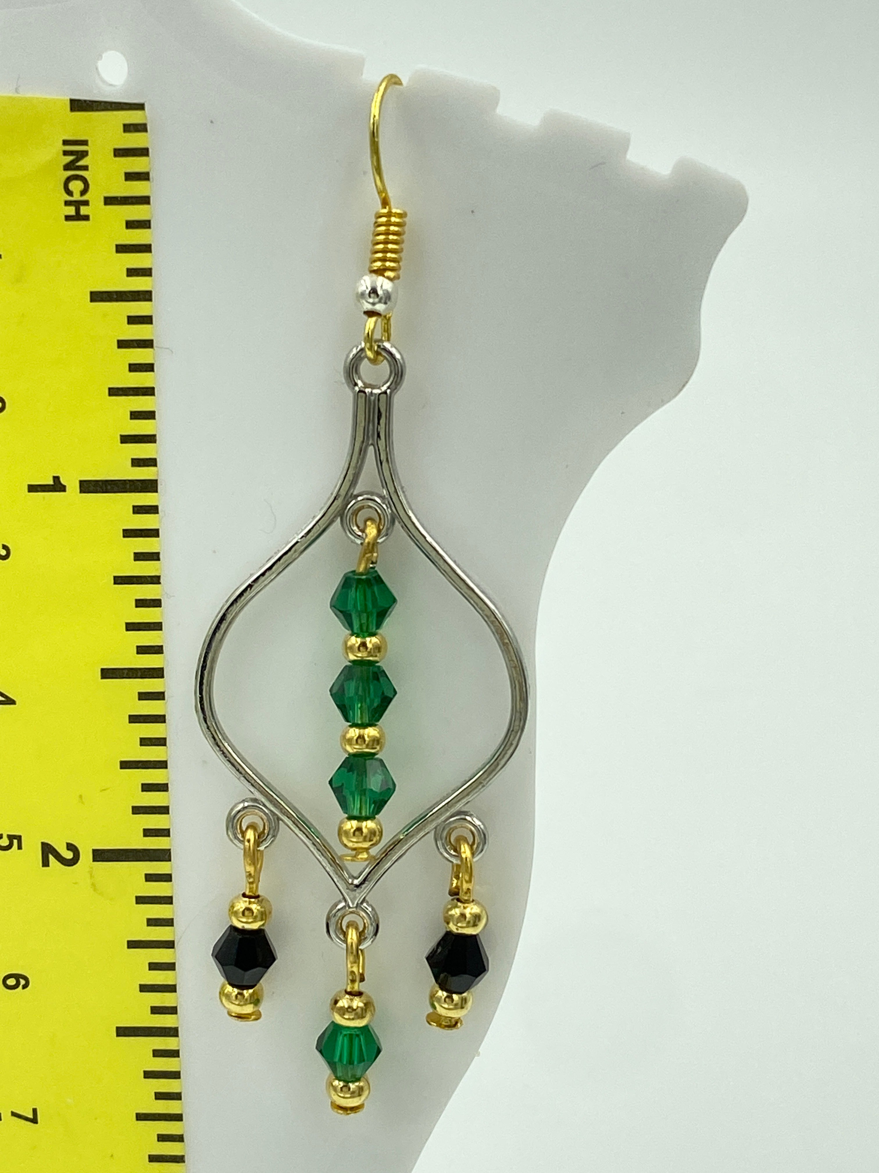 Hook Earrings Elegant Rhinestones Chandelier