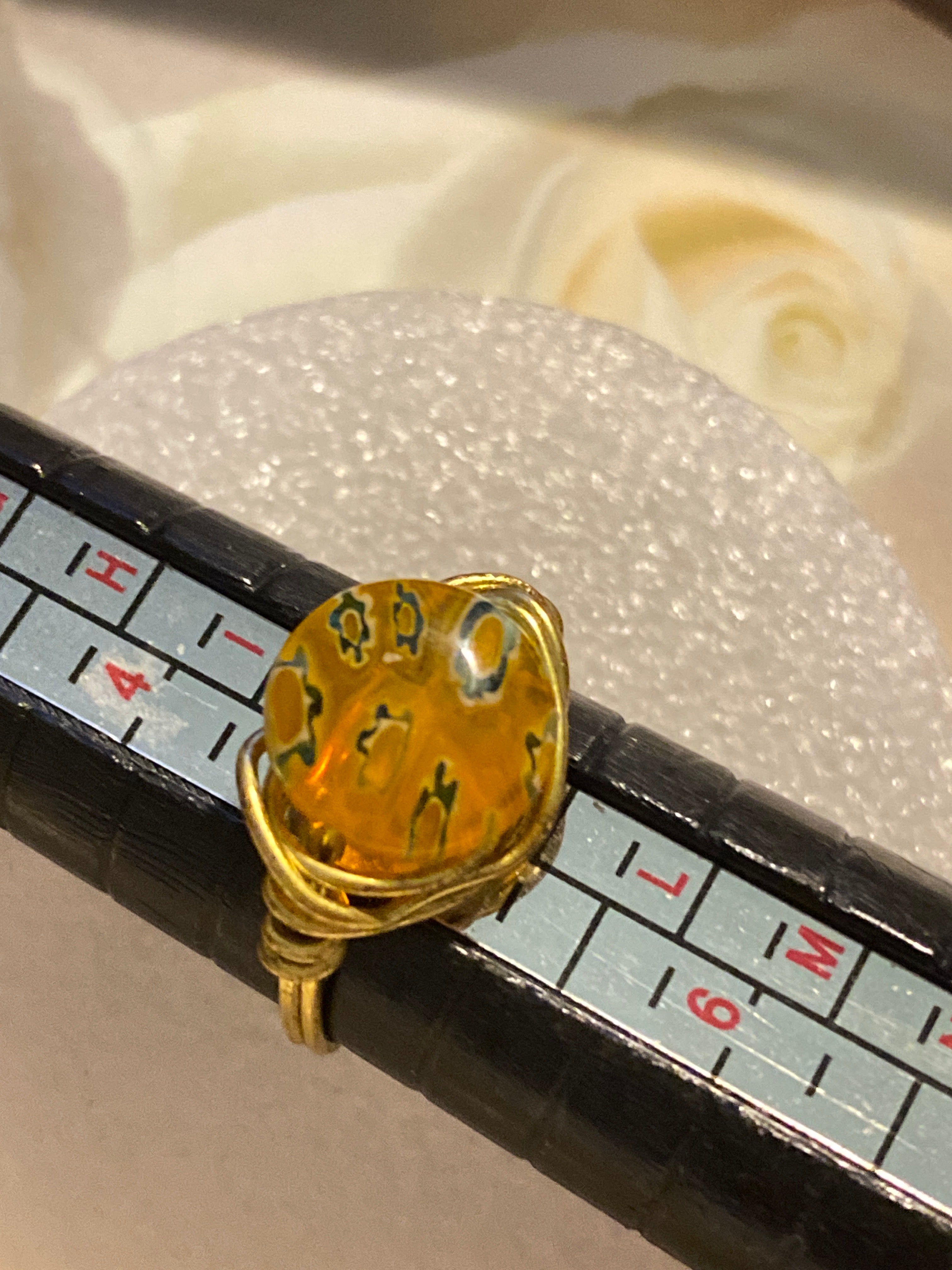 Hand Made Wire Ring Bead