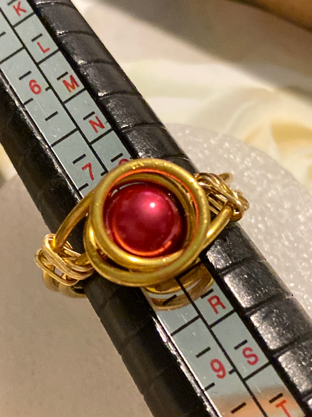 Hand Made Wire Ring Bead