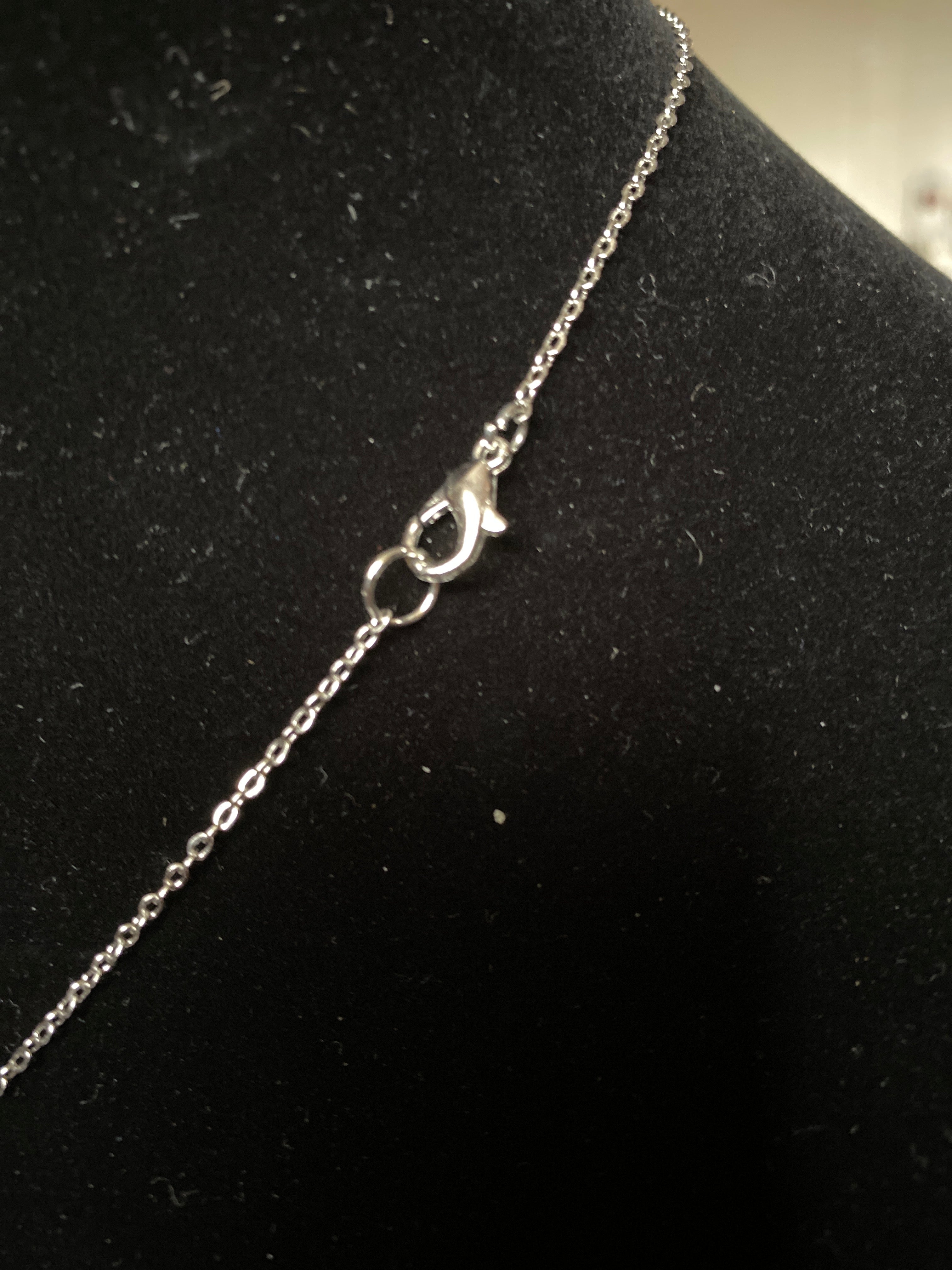 Rhinestone Cross Chain Necklace