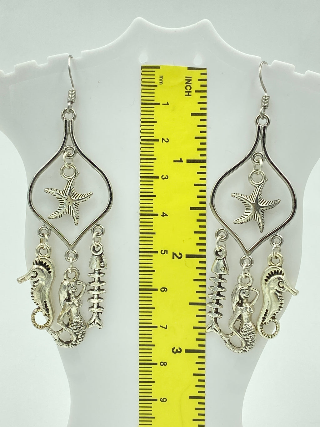 Hook Earrings Elegant Ocean  Charms Chandelier