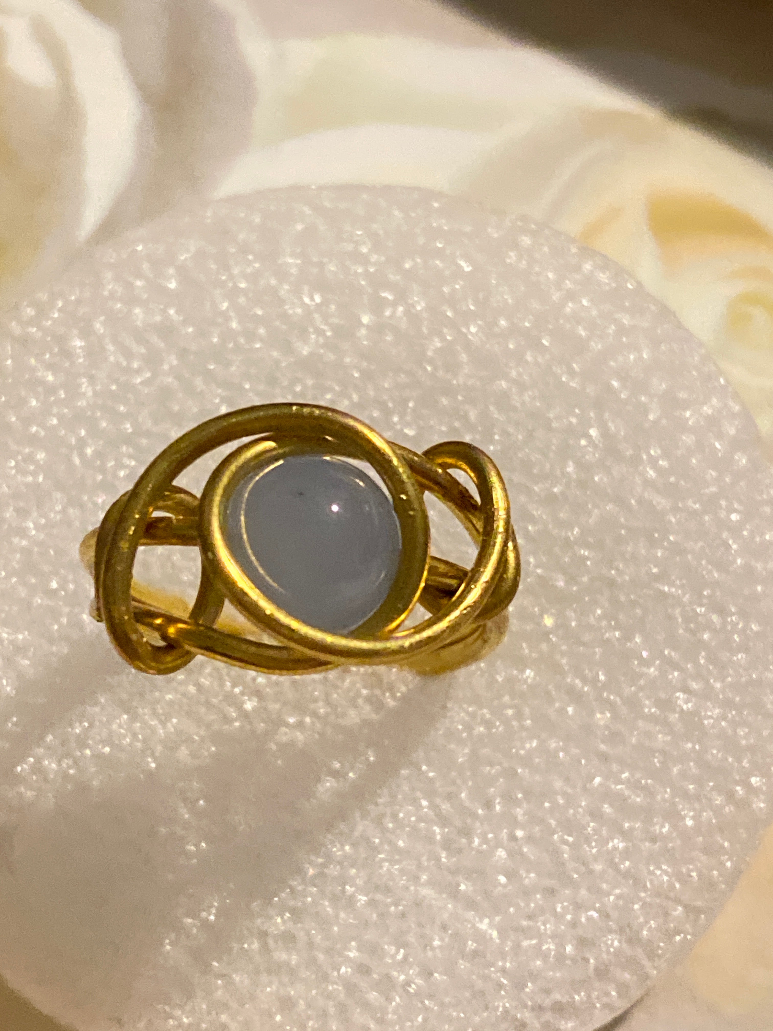 Hand Made Wire Ring Bead