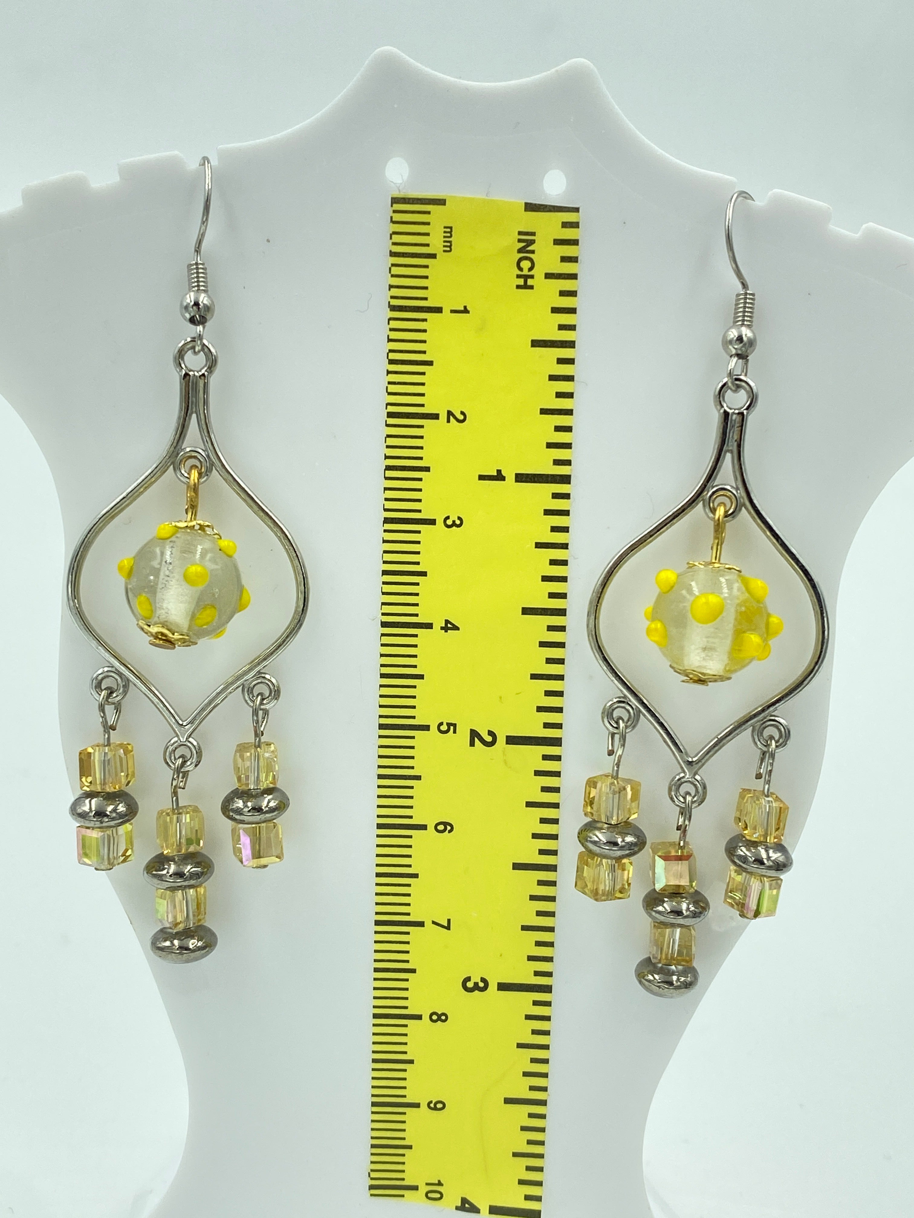 Hook Earrings Elegant Rhinestones Chandelier