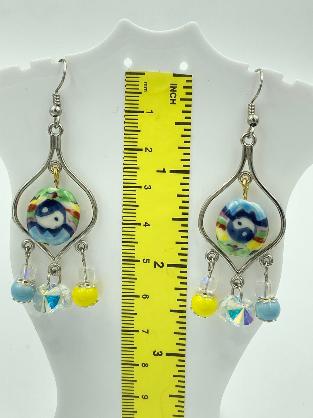 Hook Earrings Elegant Rhinestones Chandelier