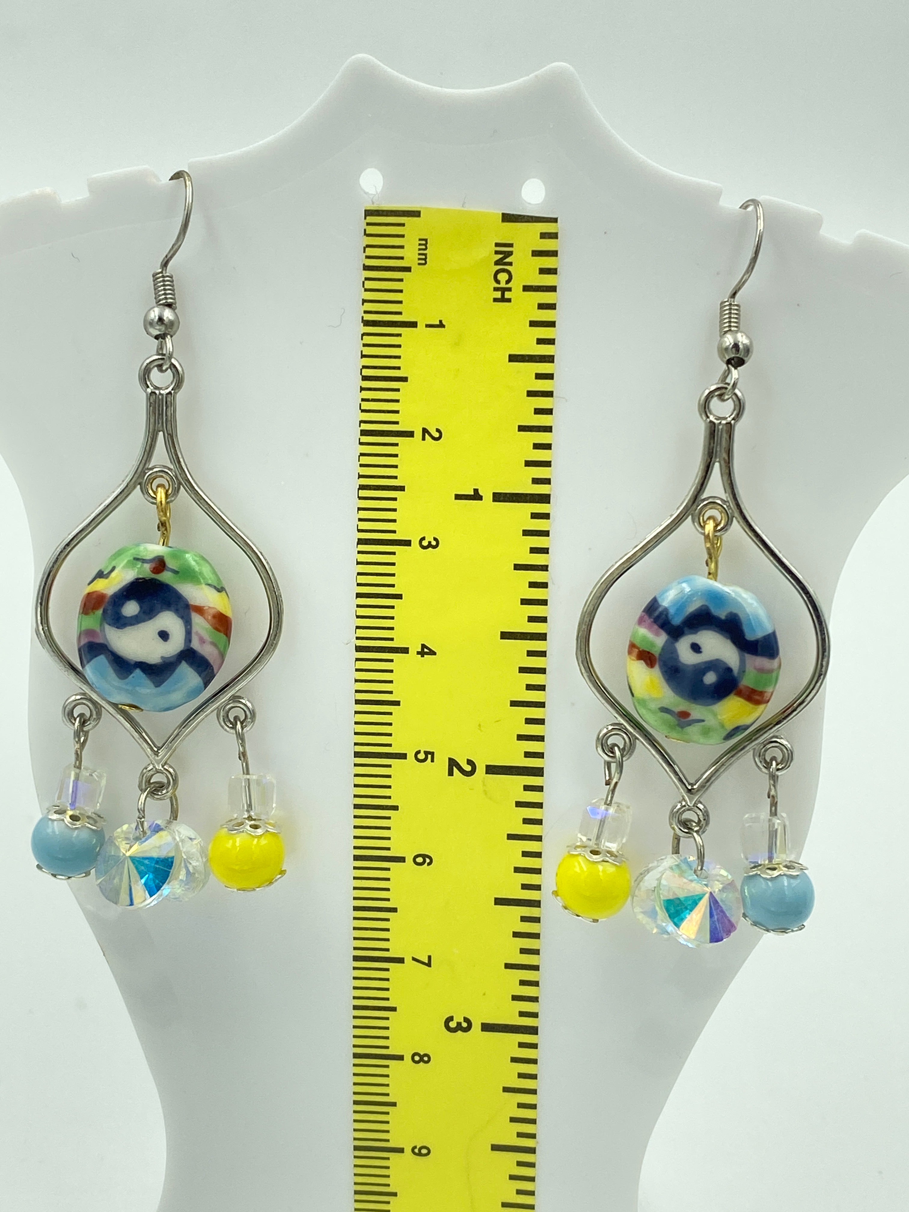 Hook Earrings Elegant Rhinestones Chandelier