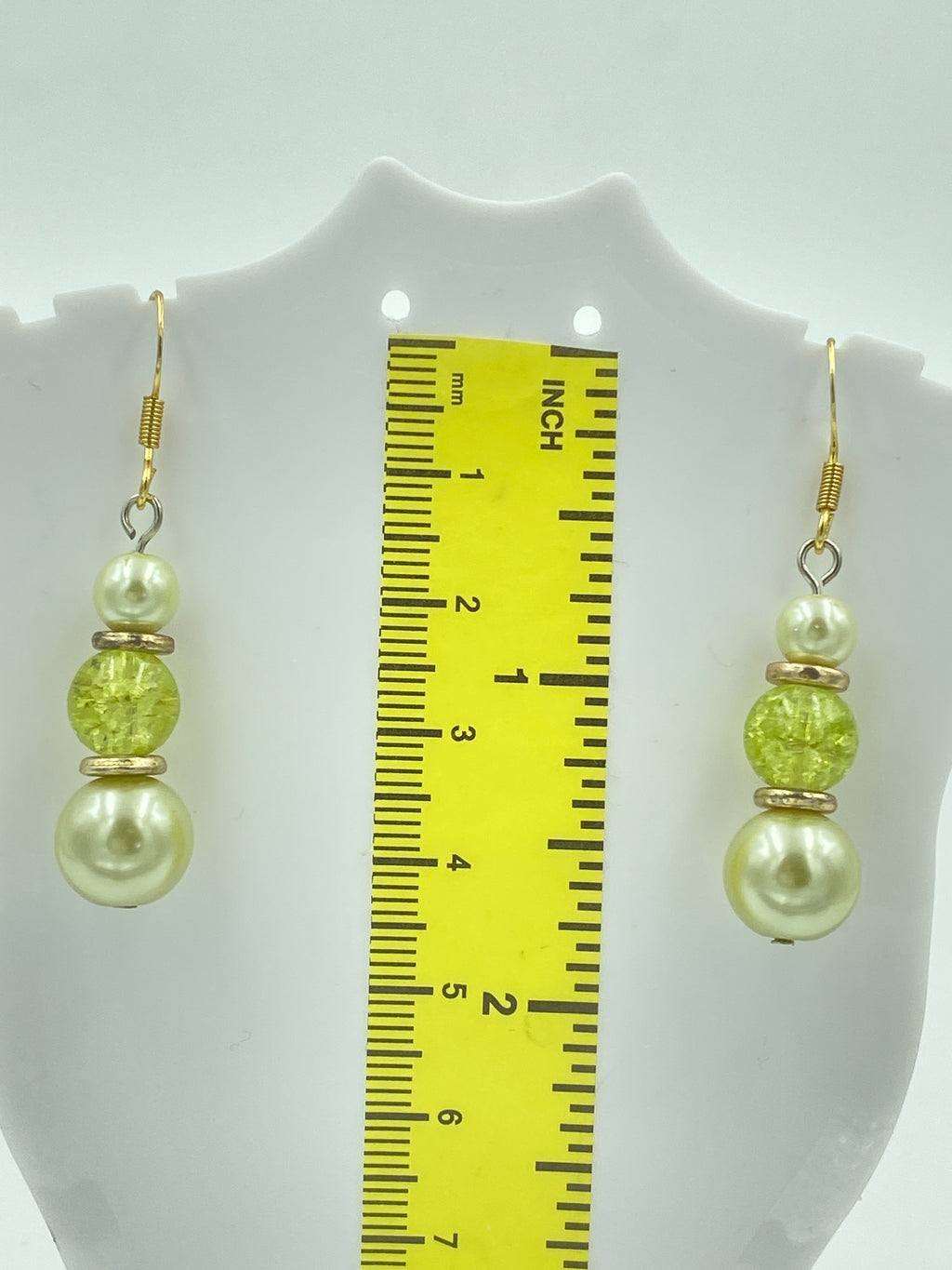 Hook Earrings Elegant Pearls and Rhinestones