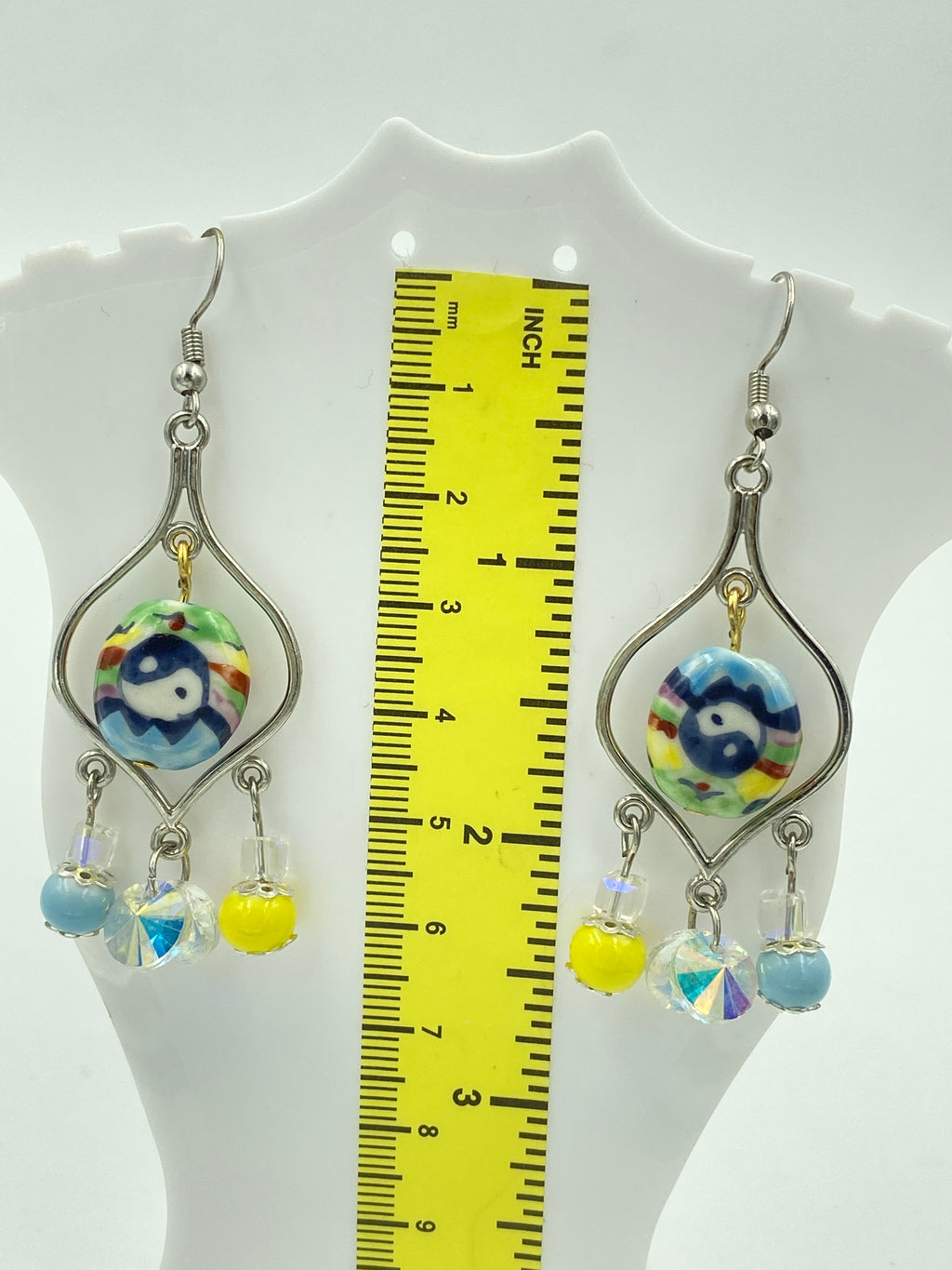 Hook Earrings Elegant Rhinestones Chandelier