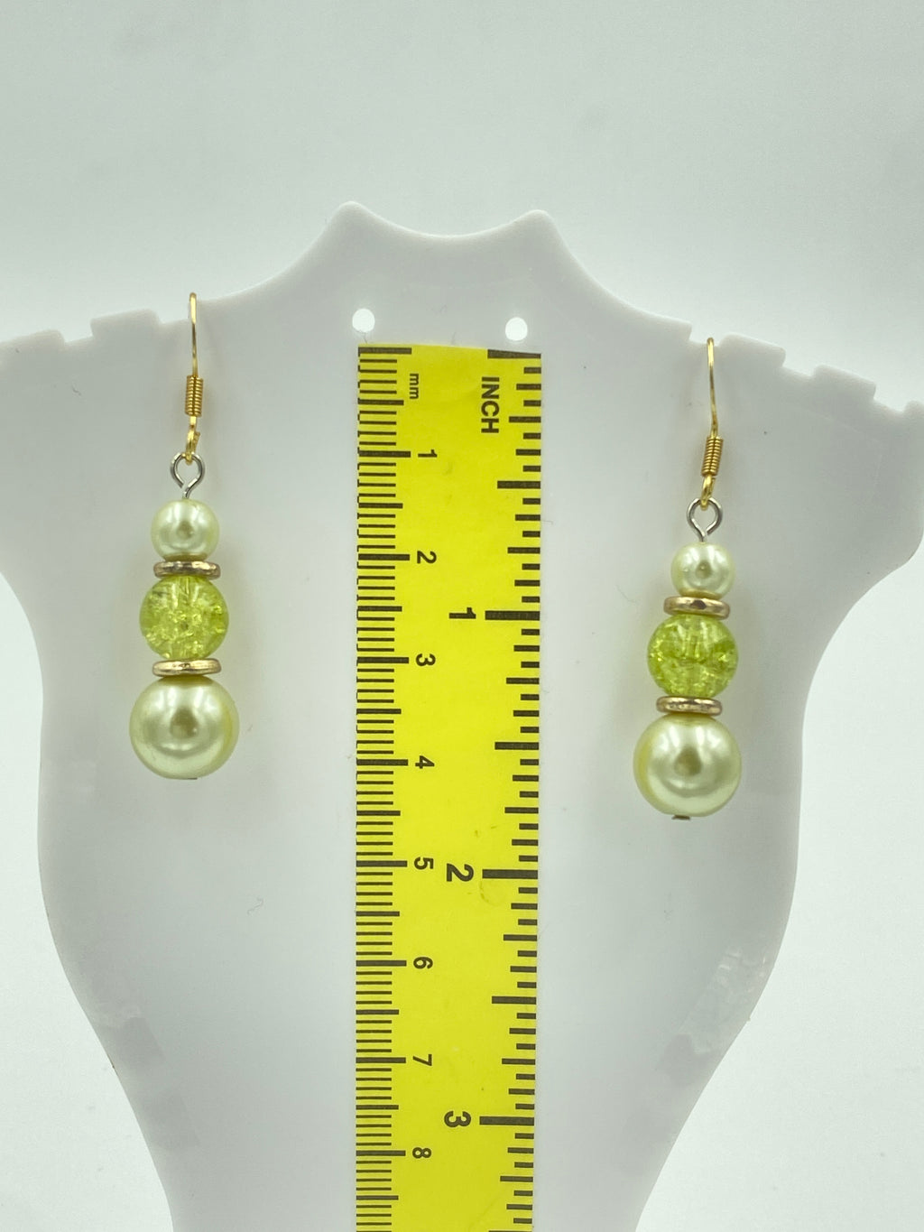 Hook Earrings Elegant Pearls and Rhinestones