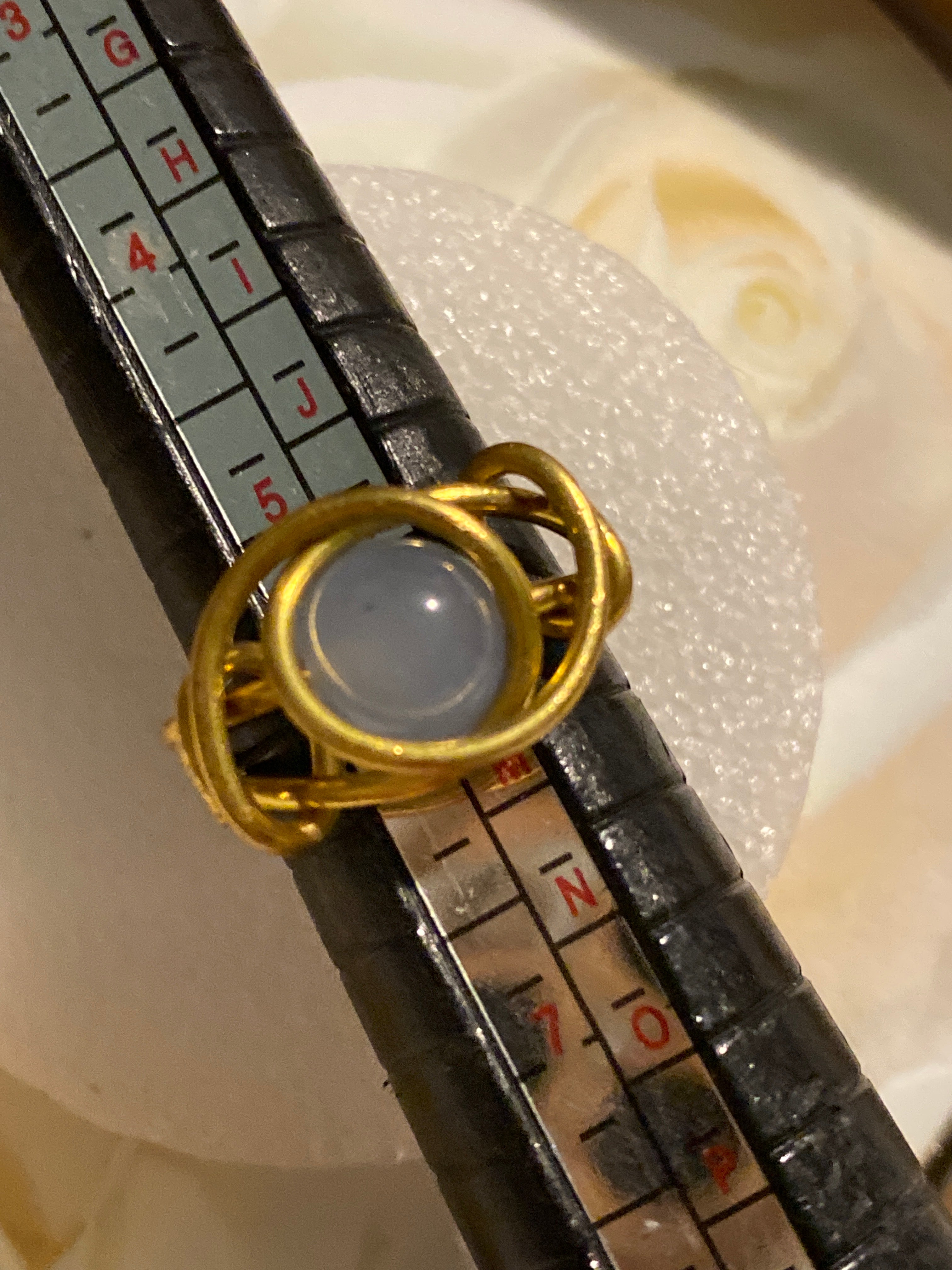 Hand Made Wire Ring Bead