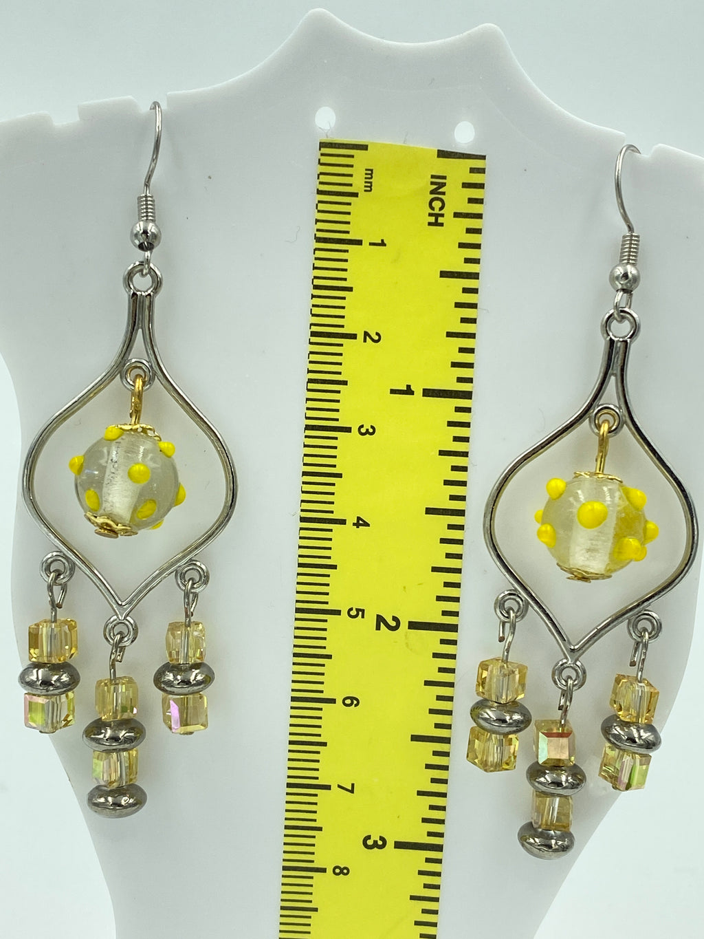 Hook Earrings Elegant Rhinestones Chandelier