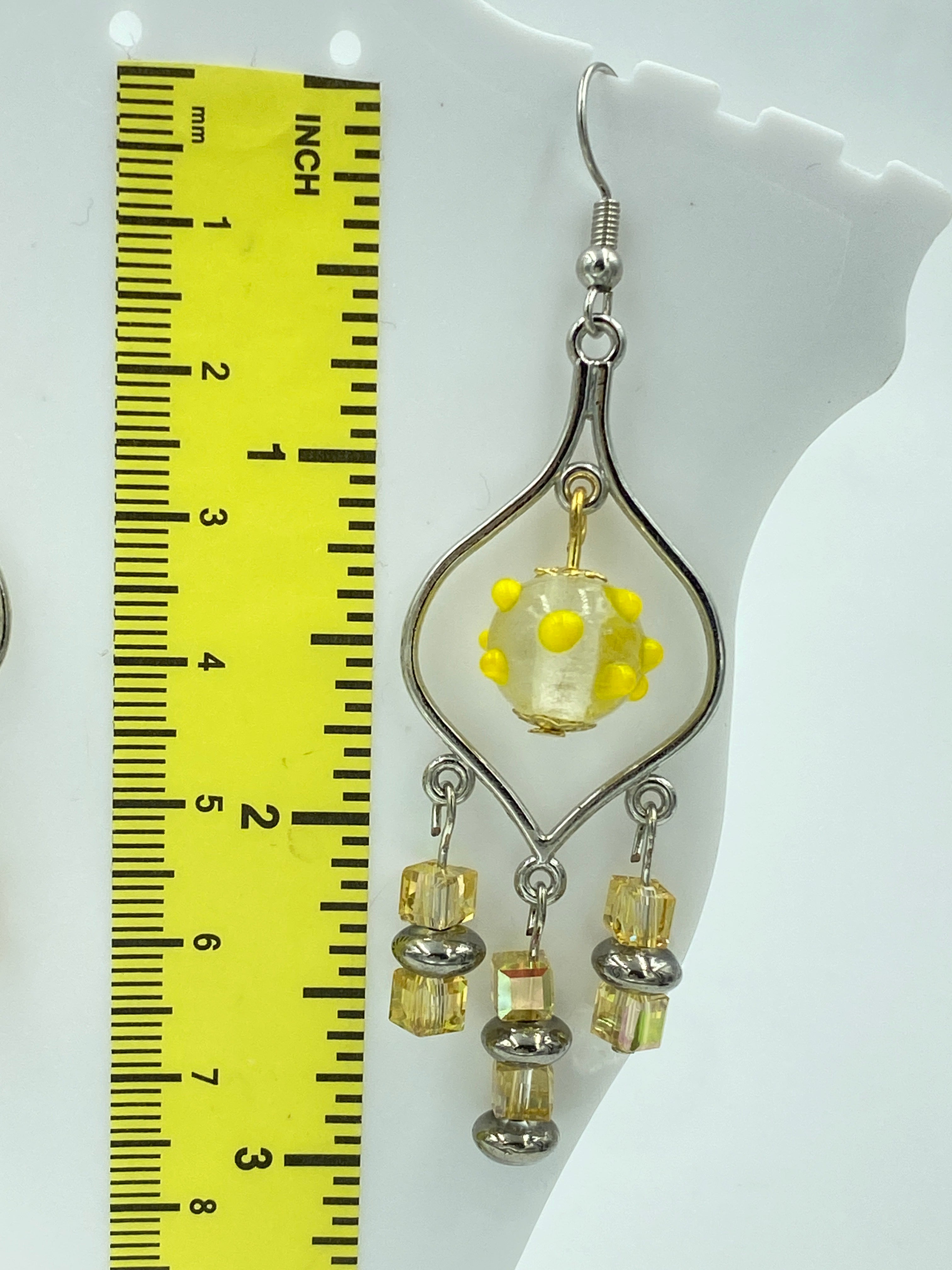 Hook Earrings Elegant Rhinestones Chandelier
