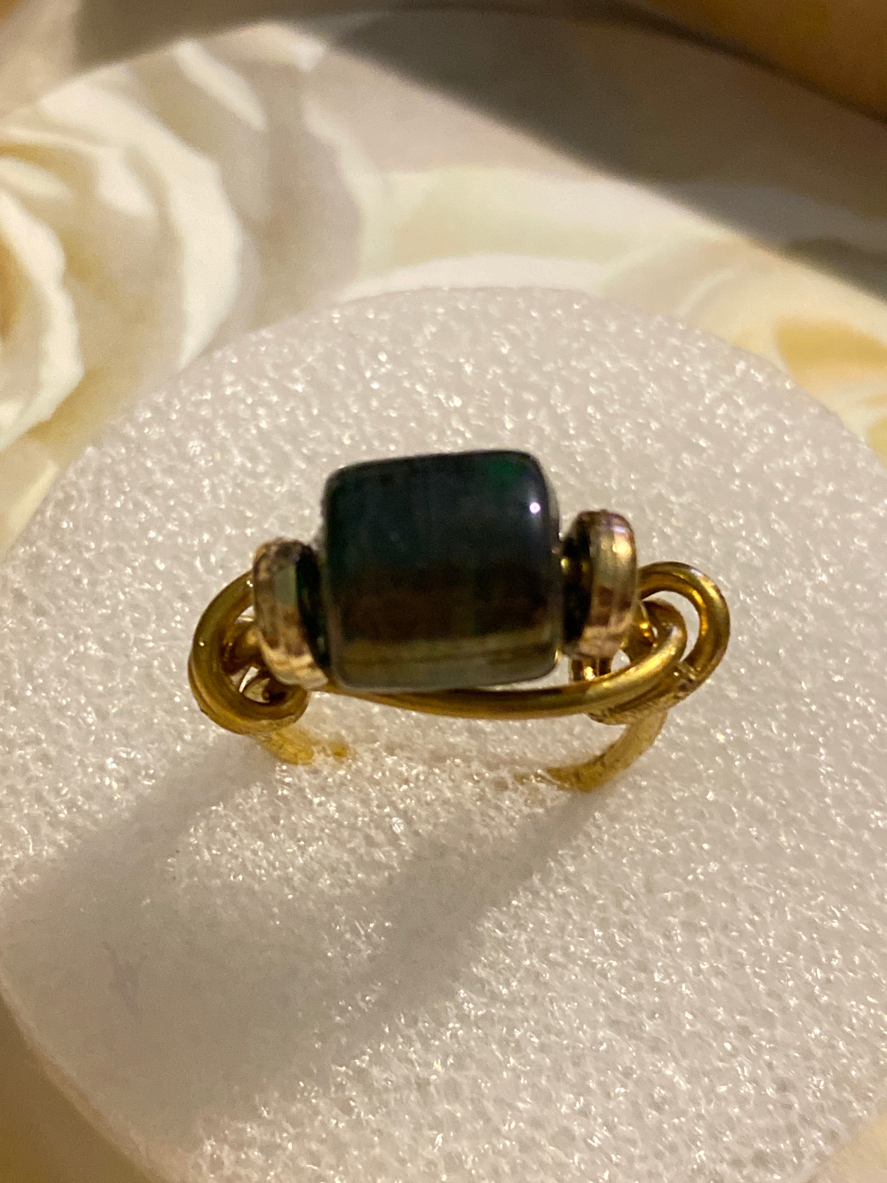 Hand Made Wire Ring Bead