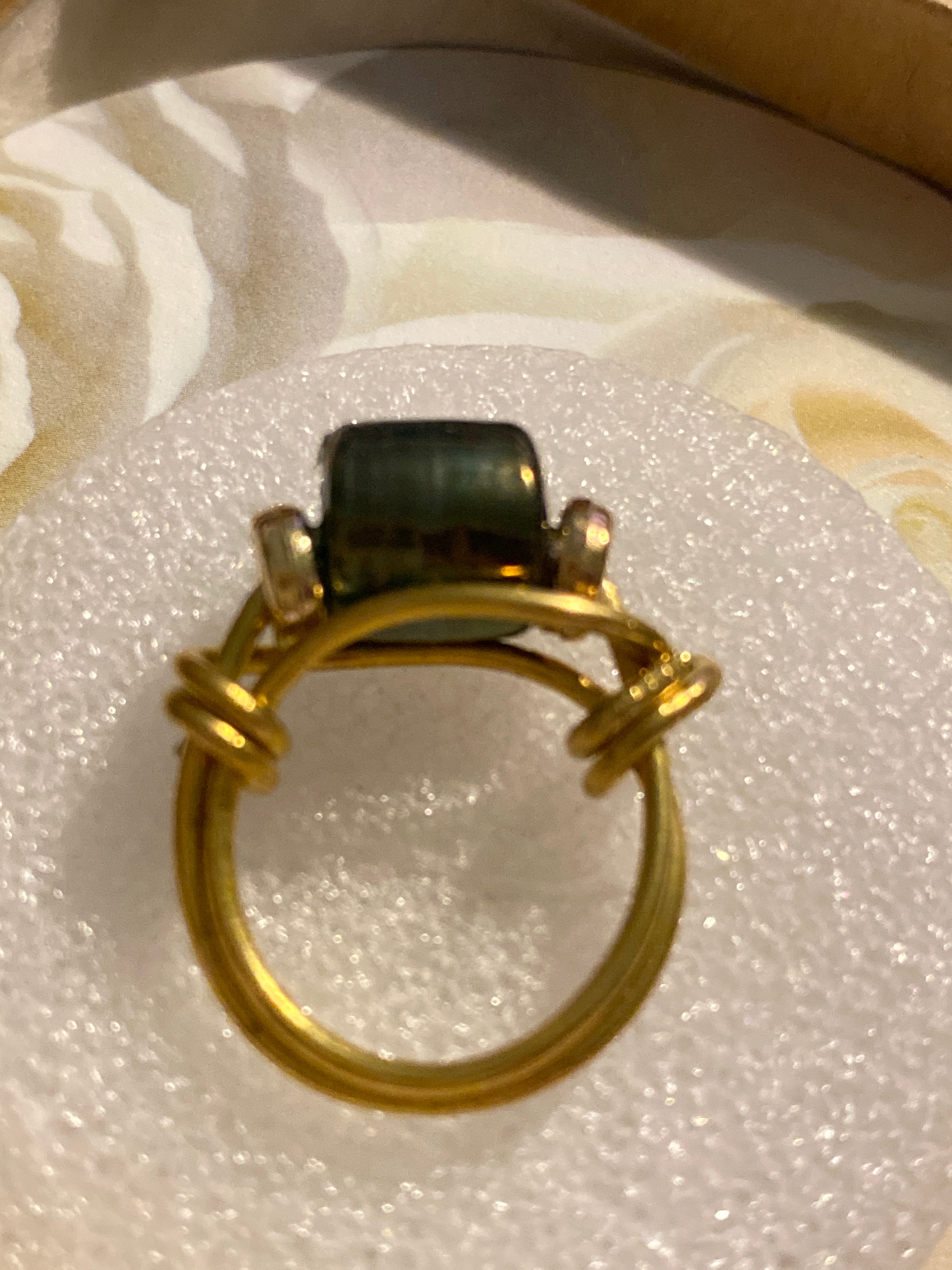 Hand Made Wire Ring Bead