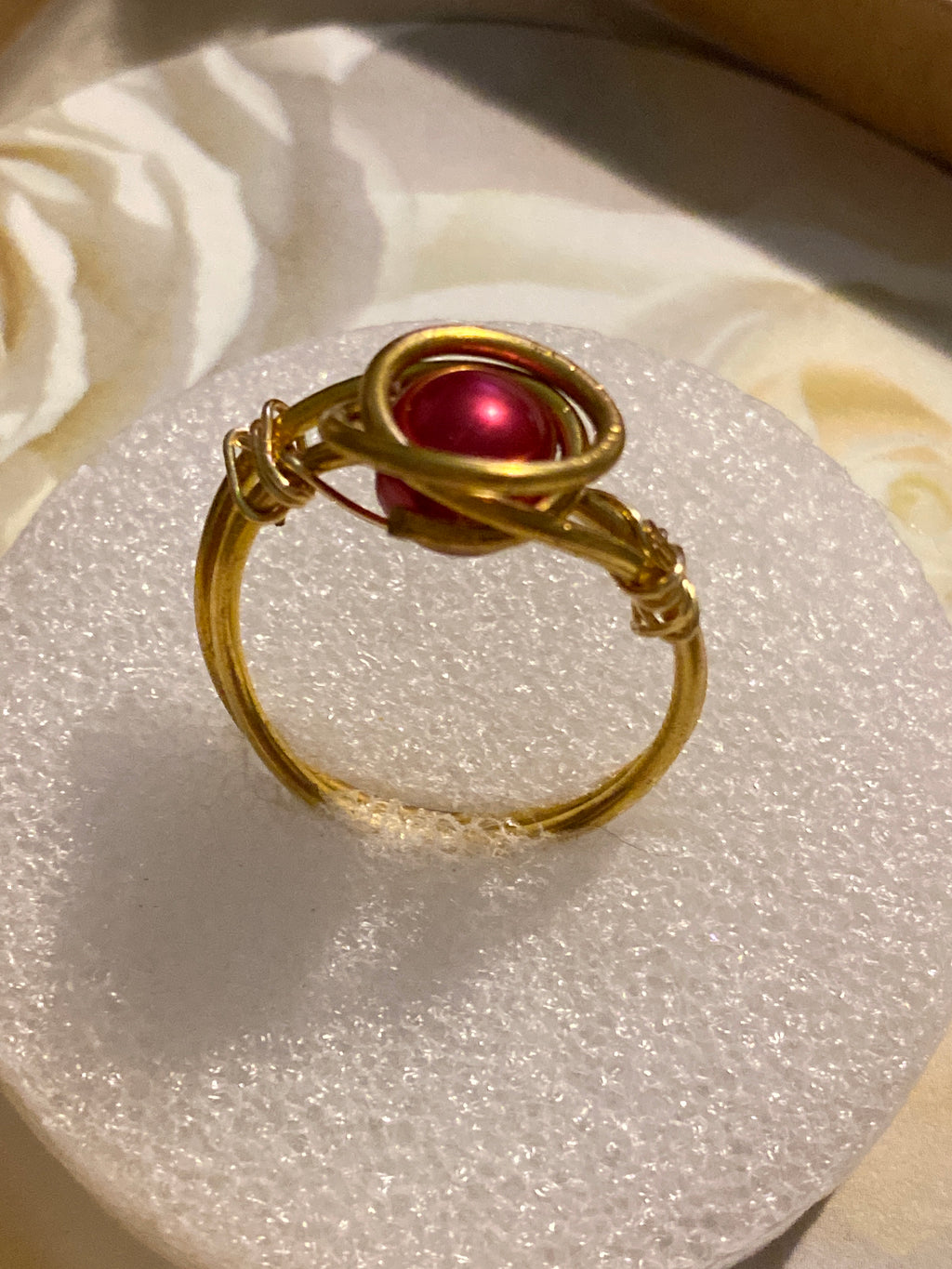 Hand Made Wire Ring Bead