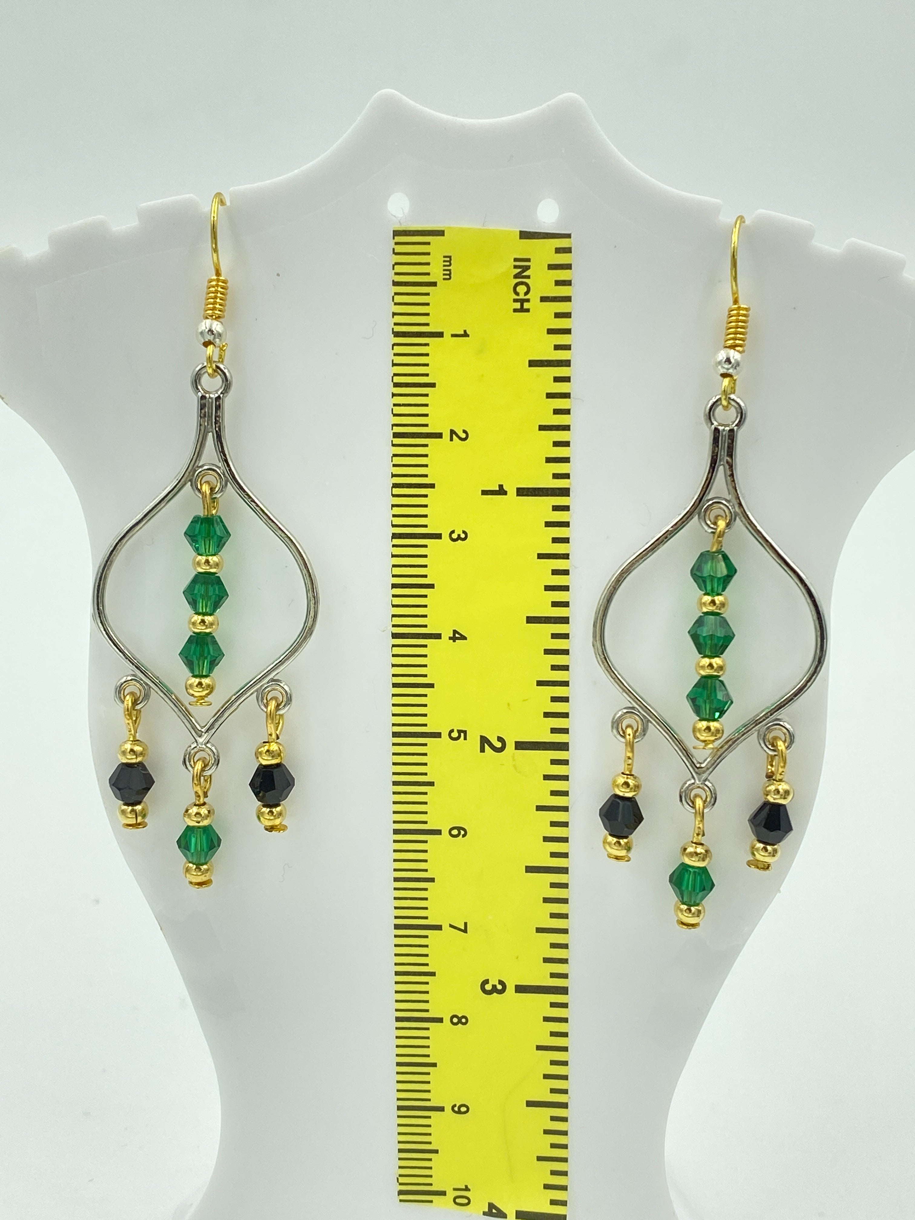 Hook Earrings Elegant Rhinestones Chandelier