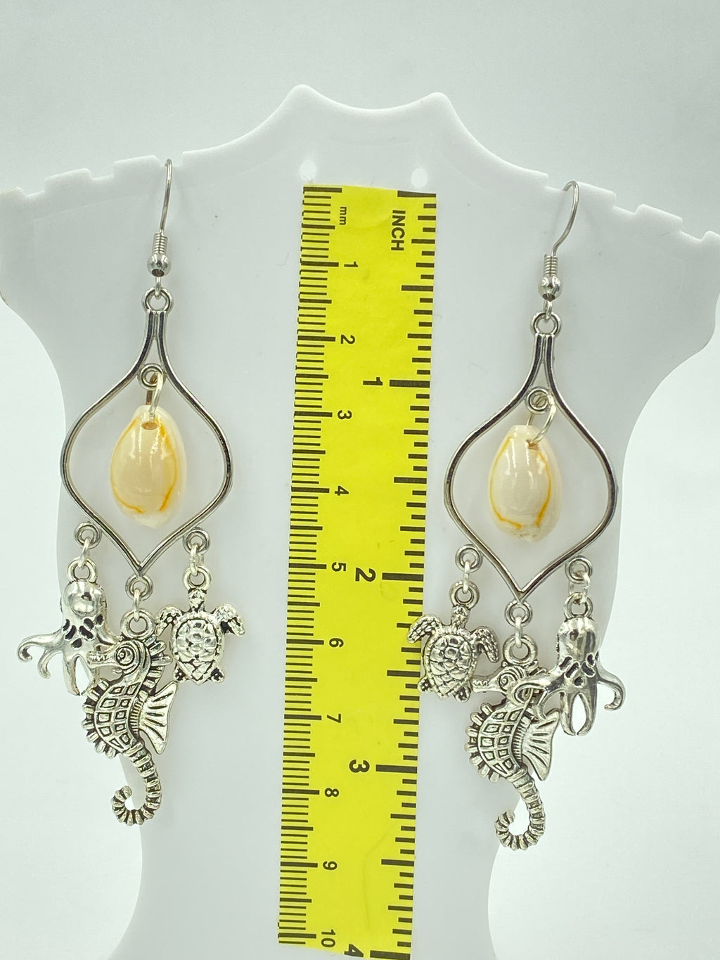 Hook Earrings Elegant Ocean  Charms Chandelier